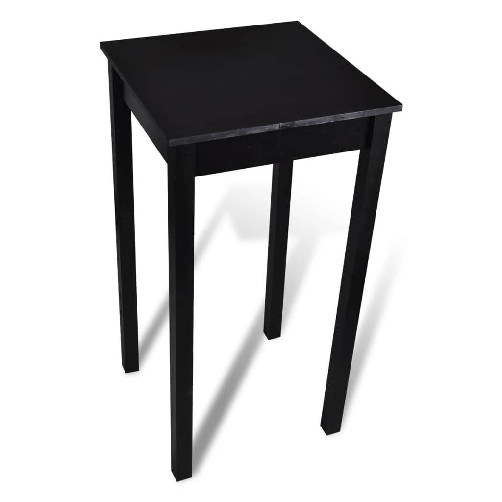 Tavolo da Bar in MDF Nero 55x55x107 cm-5