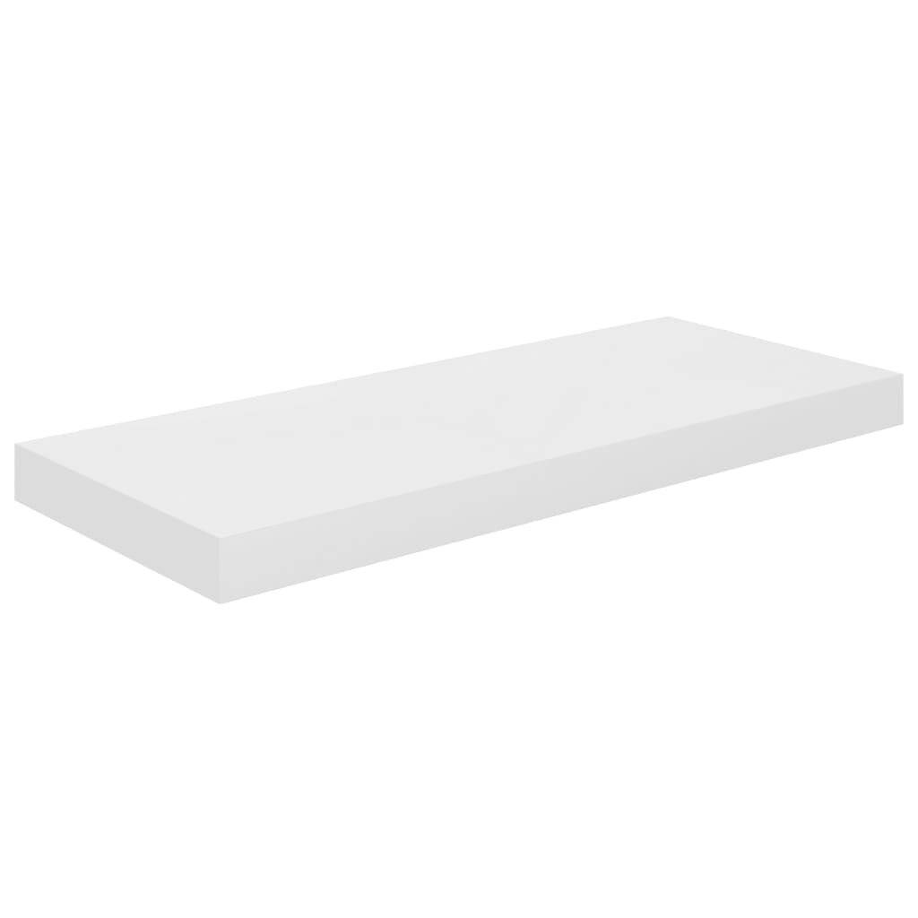 Scaffali a Parete 4 pz Bianco Lucido 60x23,5x3,8 cm in MDF-3