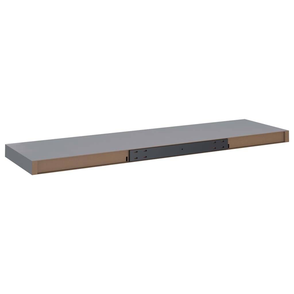 Immagine simbolo per Scaffali a Parete 4 pz Grigi 90x23,5x3,8 cm in MDF