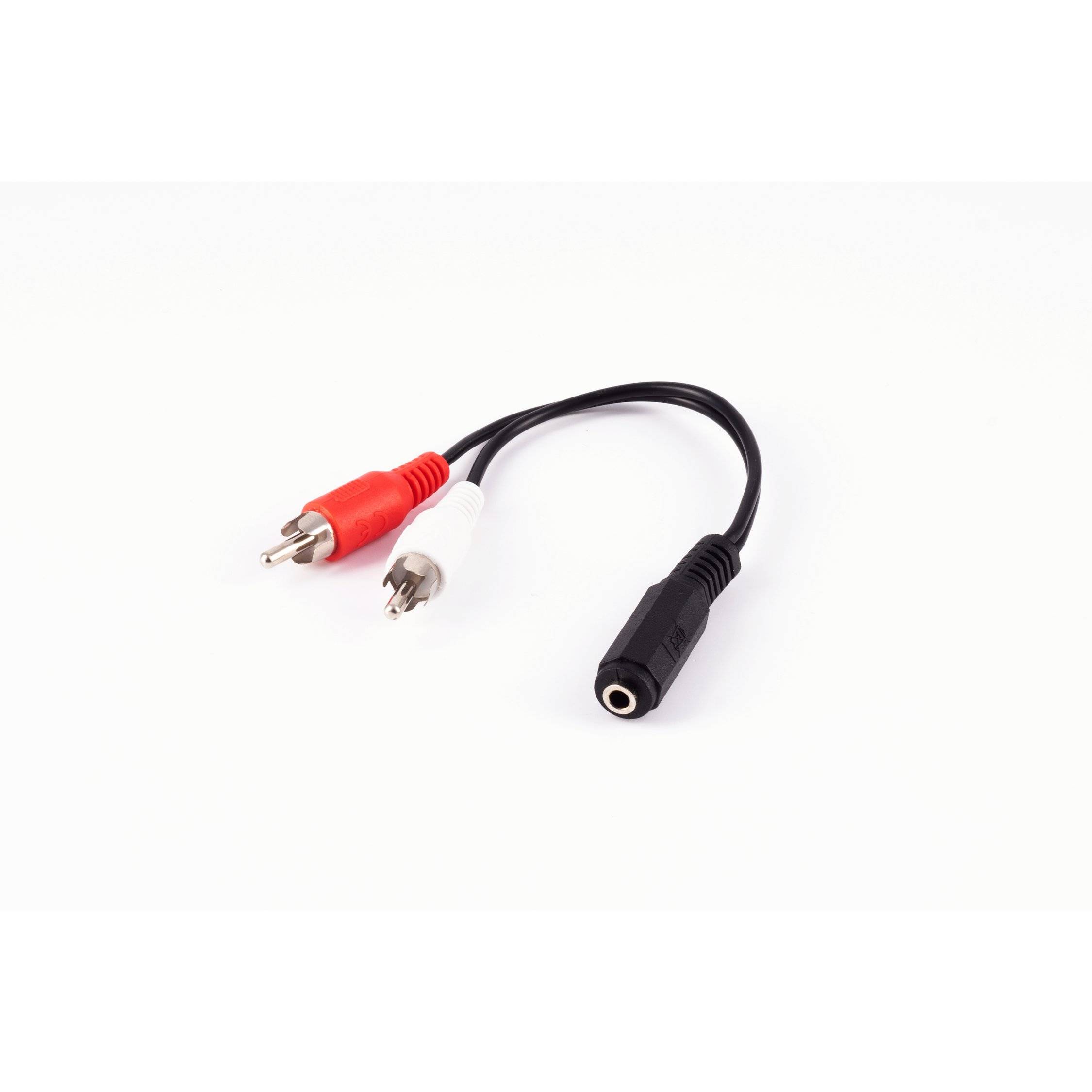 shiverpeaks BASIC-S Audiokabel, 2 x Cinchstecker - 3,5 mm Klinkenkupplung, 0,2 m, stereo, im Polybeutel mit (BS30851)-1