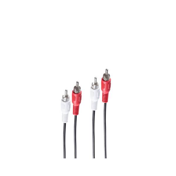 shiverpeaks BASIC-S 2x RCA - 2x RCA 10m - 2 x RCA - Männlich - 2 x RCA - Männlich - Nickel - Schwarz - Rot - Weiß (BS401