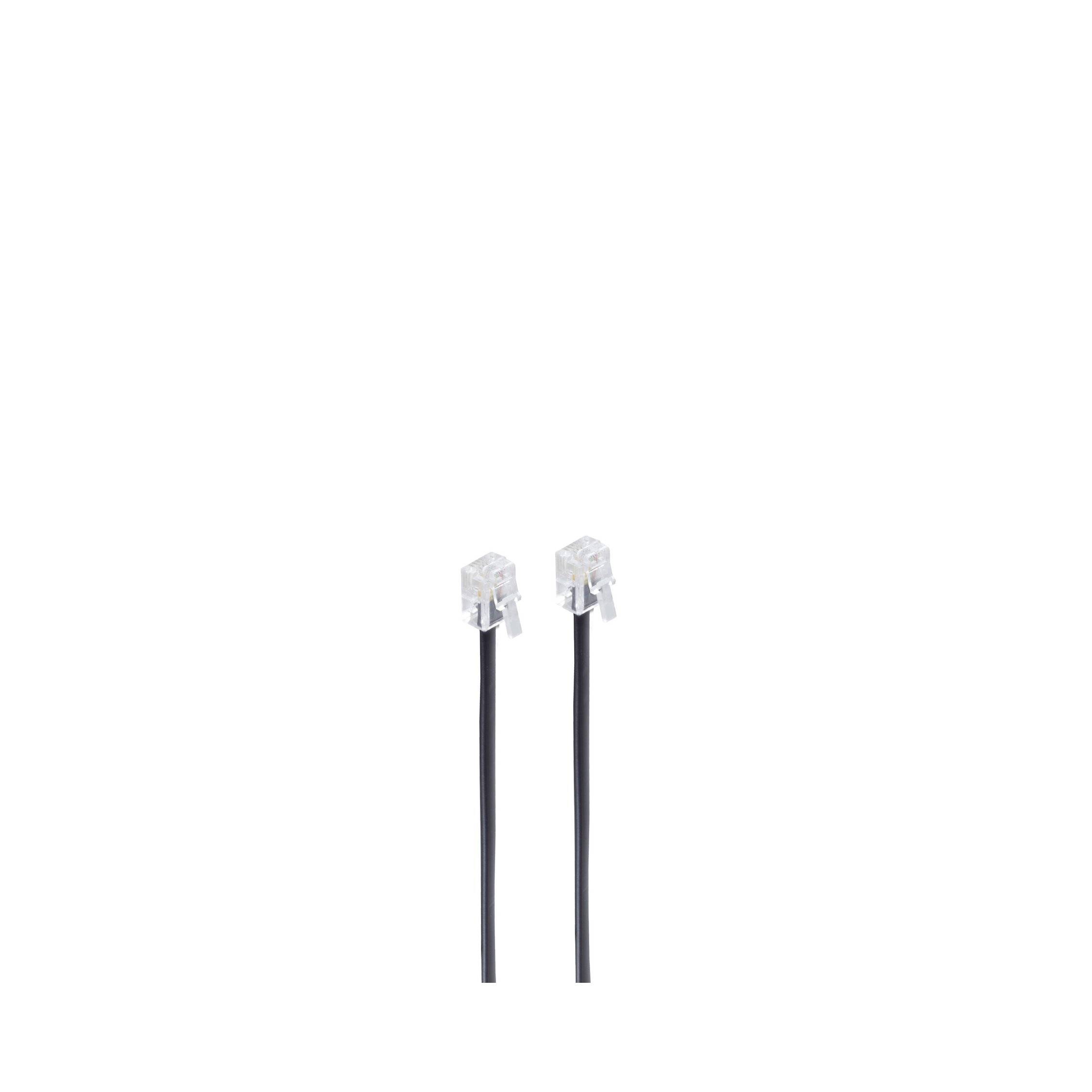 cavo modulare shiverpeaks BASIC-S spina RJ11-RJ11 150 m lunghezza 150 m colore nero 4 fili - 1 pezzo (BS70095)-0