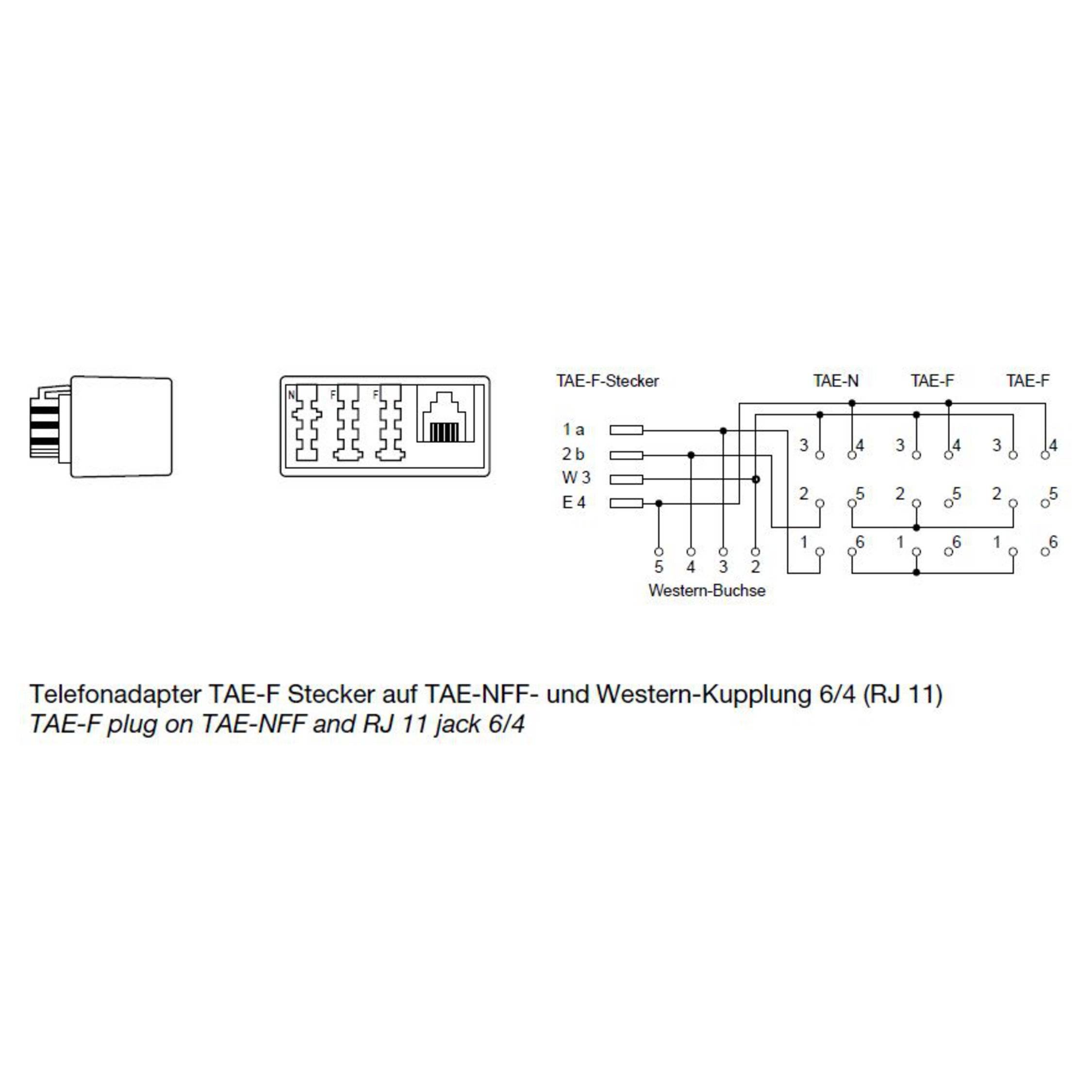 Adattatore Telefono analogico Shiverpeaks [1x Spina TAE-F - 2x Presa TAE NNF] Bianco-1