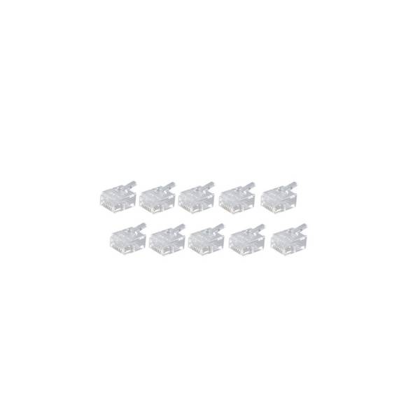 Connettore modulare SHIVERPEAKS BASIC-S RJ45 6-PIN non verniciati 6 contatti occupati estensione DEC-estensione con- oro