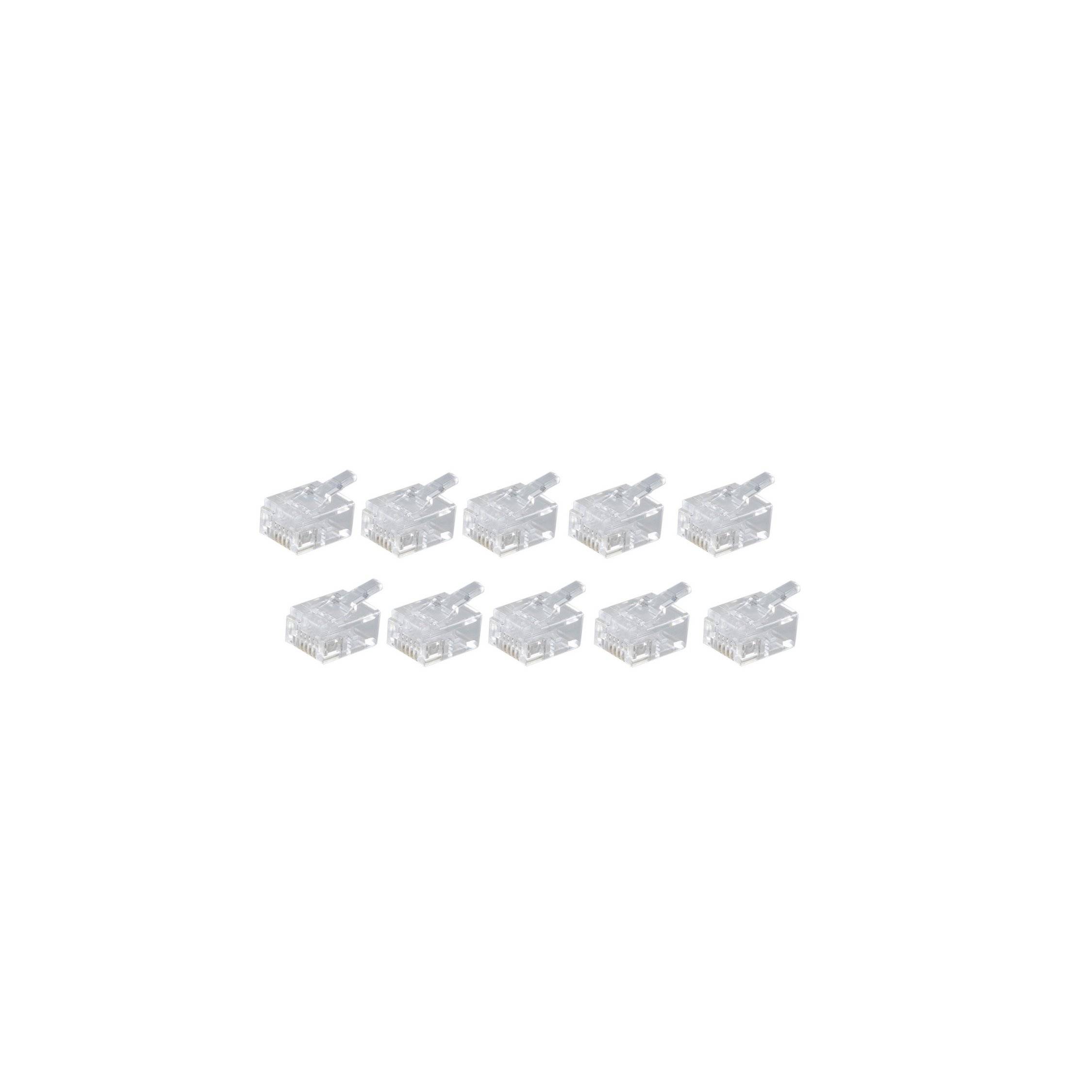 Connettore modulare SHIVERPEAKS BASIC-S RJ45 6-PIN non verniciati 6 contatti occupati estensione DEC-estensione con- oro-0
