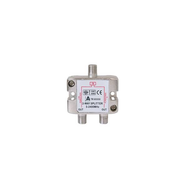 shiverpeaks BASIC-S SAT Verteiler, 2-fach, 5-2400 MHz 3 x F-Kupplung, BZT - CE, DC-Durchlass an allen Anschlüsen (BS8555