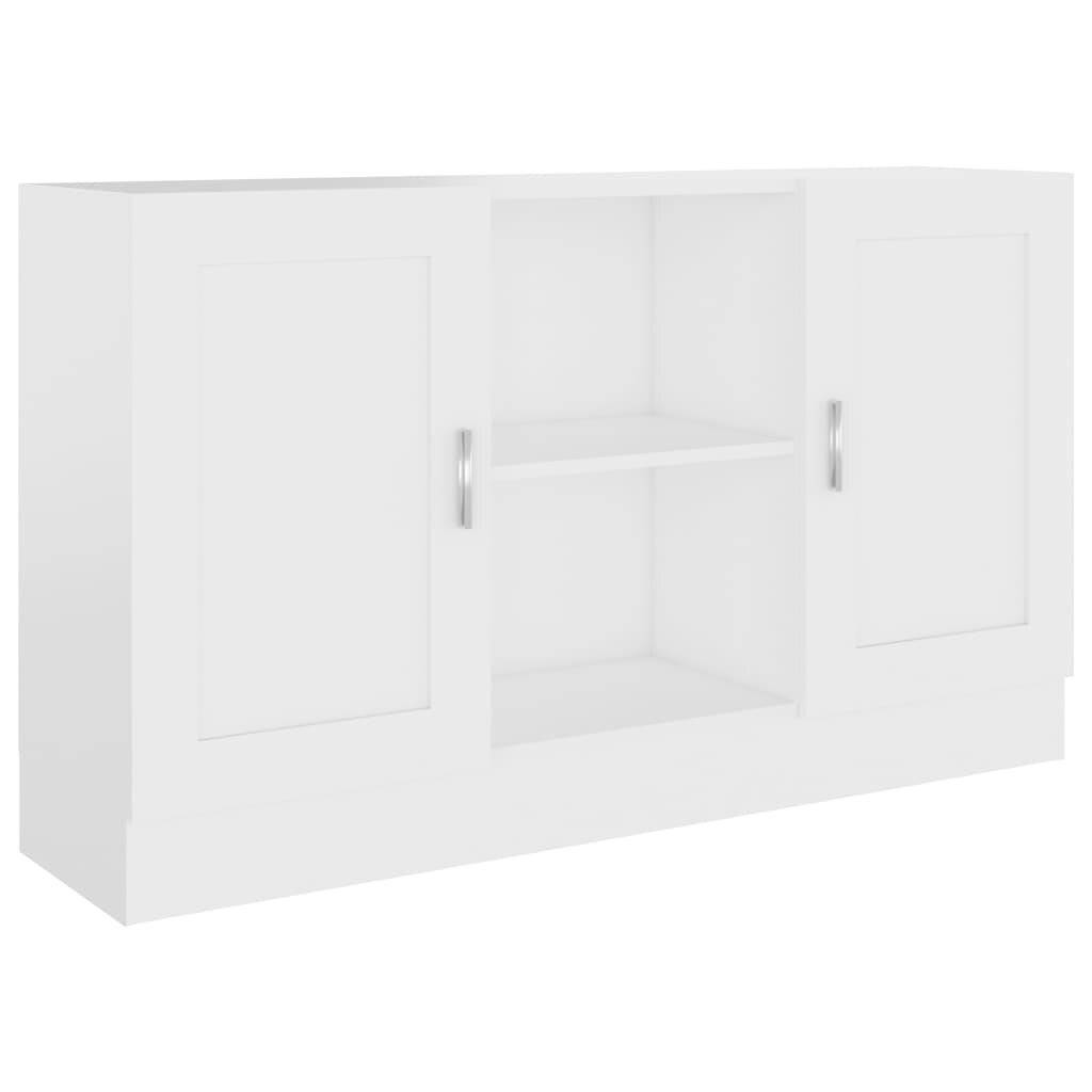 Credenza Bianca 120x30,5x70 cm in Legno Multistrato-1