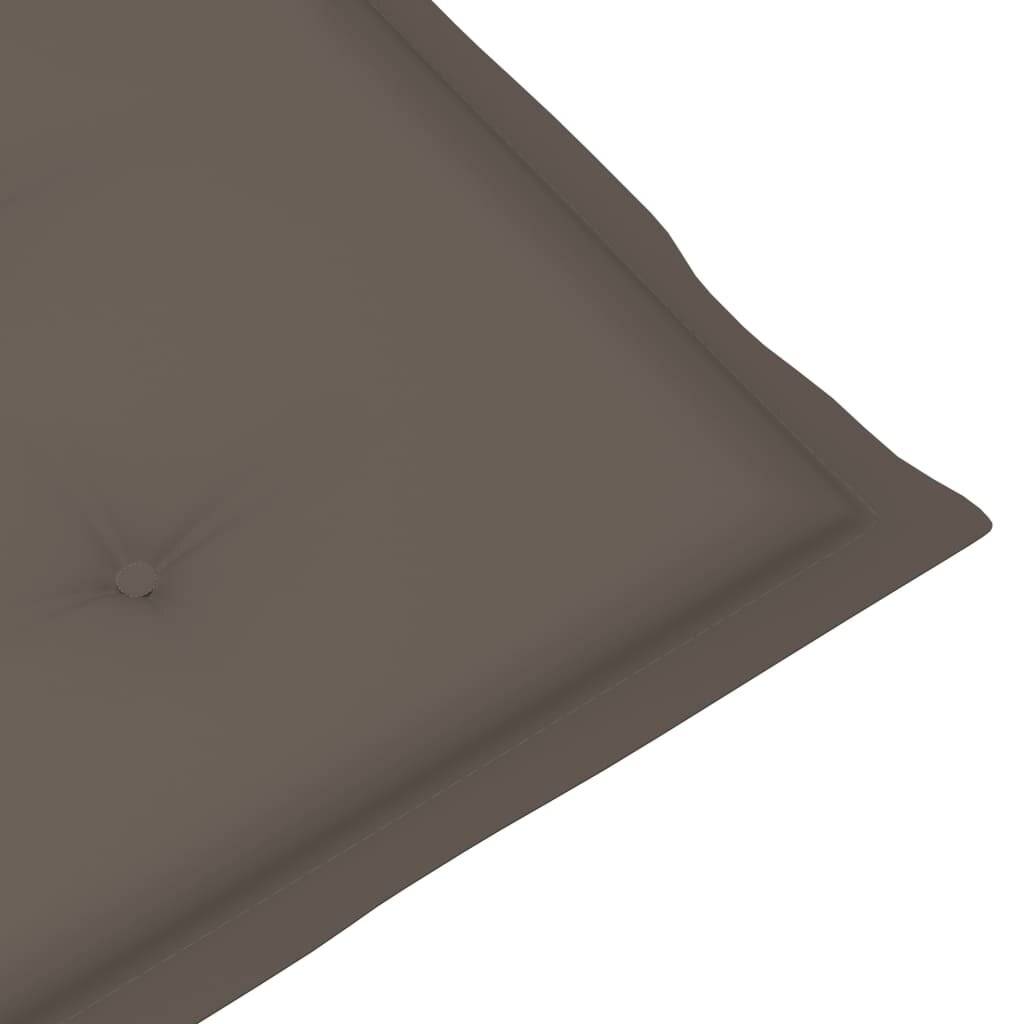 Cuscini per Sedia 6 pz Tortora 100x50x3 cm in Tessuto Oxford-4
