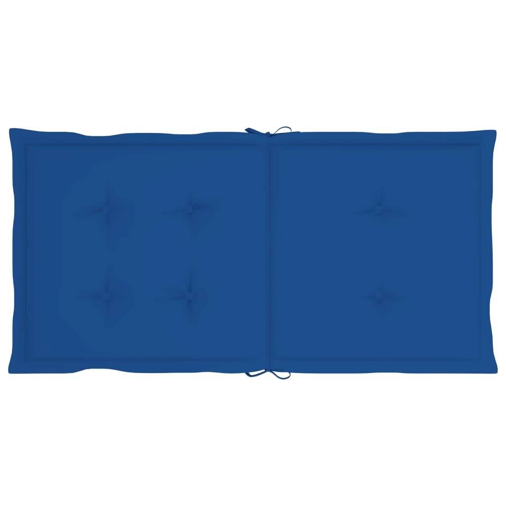 Cuscini per Sedia 2 pz Blu Reale 100x50x3 cm in Tessuto Oxford-3