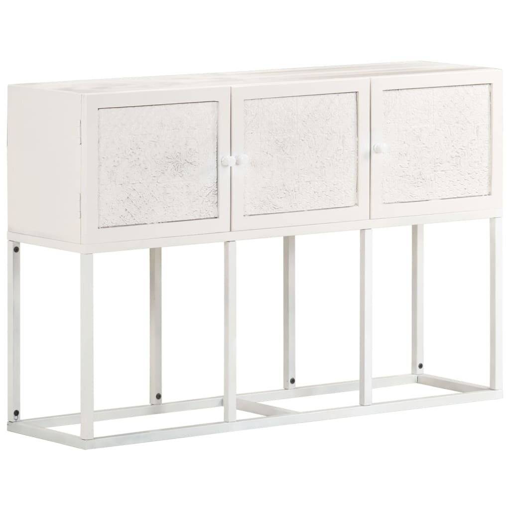 Credenza 115x30x76 cm in Legno Massello di Mango-0
