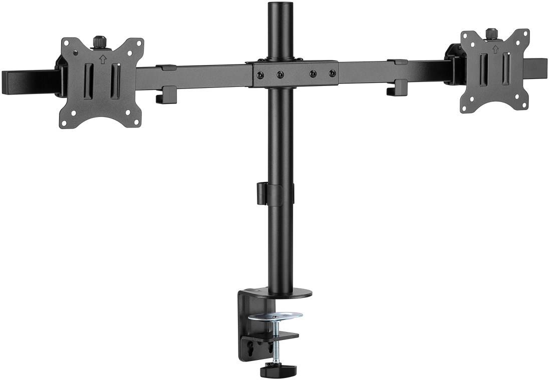 Supporto per monitor doppio Goobay Fix - supporto per monitor per 2 monitor tra 17 e 32 pollici (43-81 cm) fino a 9 kg-0