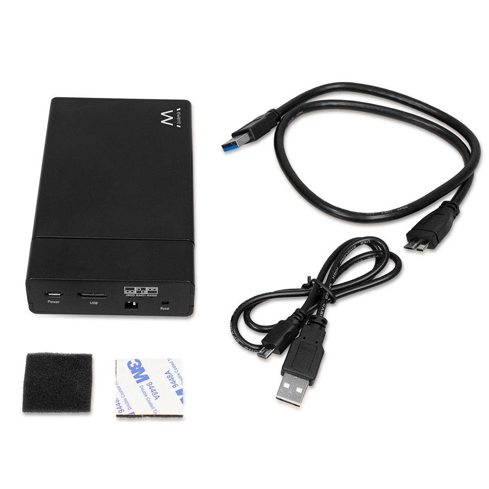 EWENT BOX HARD DISK 2,5" 2 BAY USB 3.0 EW7043-3