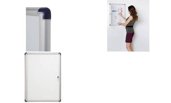 Bi-Office VT630109660 stand informativo e supporto per brochure Supporto per segnale A4 Acciaio smaltato Bianco-1