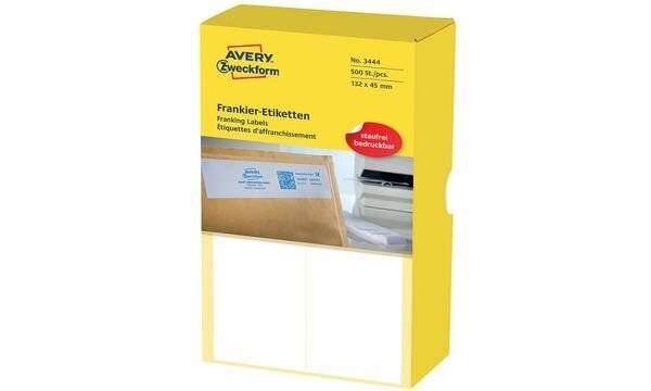 Etichette di affrancatura AVERY Zweckform etichetta di affrancatura 138x48mm 138,0 x 48,0 mm bianco-4