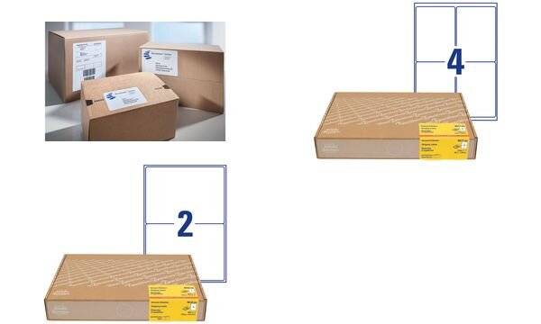 Etichette di spedizione AVERY Zweckform 8017-300 99,1 x 143,5 mm bianco-0