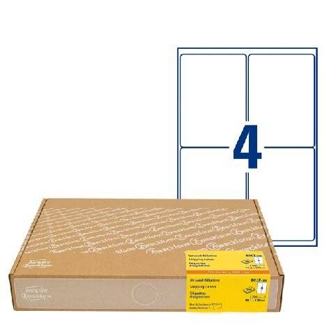 Etichette di spedizione AVERY Zweckform 8017-300 99,1 x 143,5 mm bianco-2