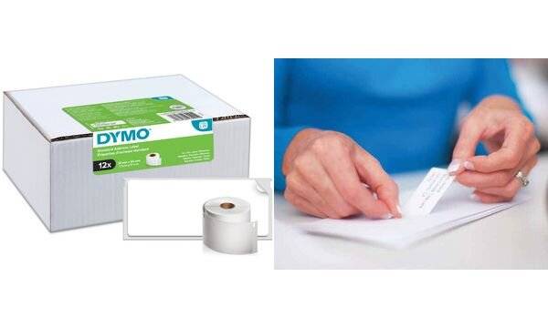 Rotolo etichette per Indirizzi Standard - 28 x 89 mm - bianco - Dymo - value pack 12 pezzi-5