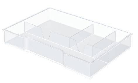 Leitz 52150002 organizzatore per cassetto di scrivania Trasparente-6