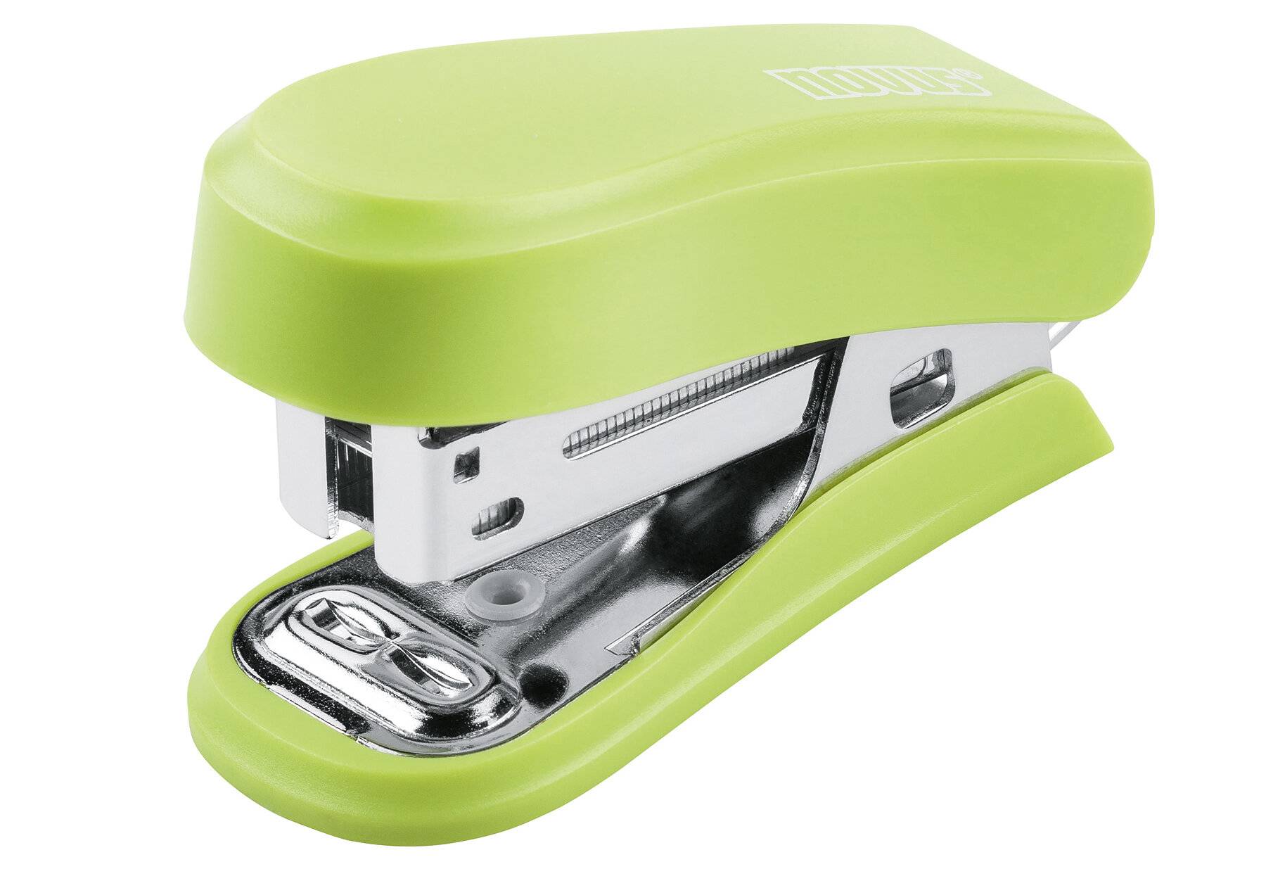 Novus Mini Compact Stapler - Fine fino a 12 follie - Ferma chiusa e aperta - Include base da 320 punti - colore verde-2