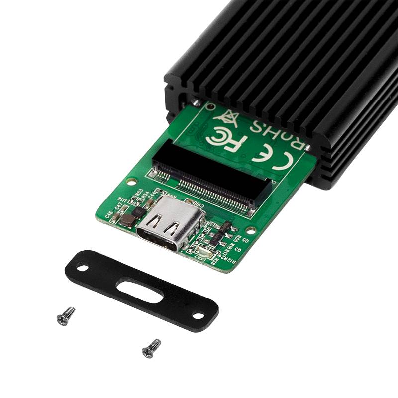 LOGILINK Box Esterno SSD USB3.2 Gen 2x1 USB-C&trade PCIe NVMe Nero-2