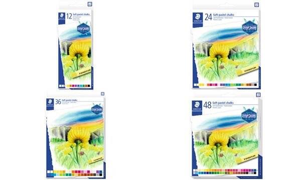 STAEDTLER Soft-Pastellkreide Design Journey, 36er Kartonetui leicht verwischbar, Kreidedurchmesser: ca. 10 mm, - 1 Stück-1