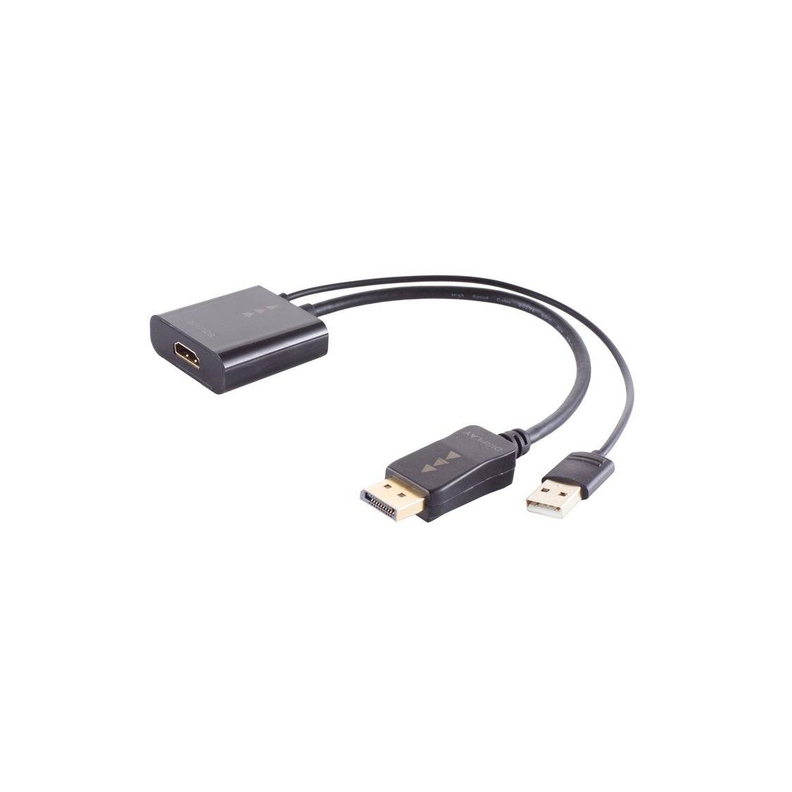 shiverpeaks BS10-01011 Videokabel-Adapter 0,3 m HDMI Typ A (Standard) DisplayPort Schwarz (BS10-01011)-0