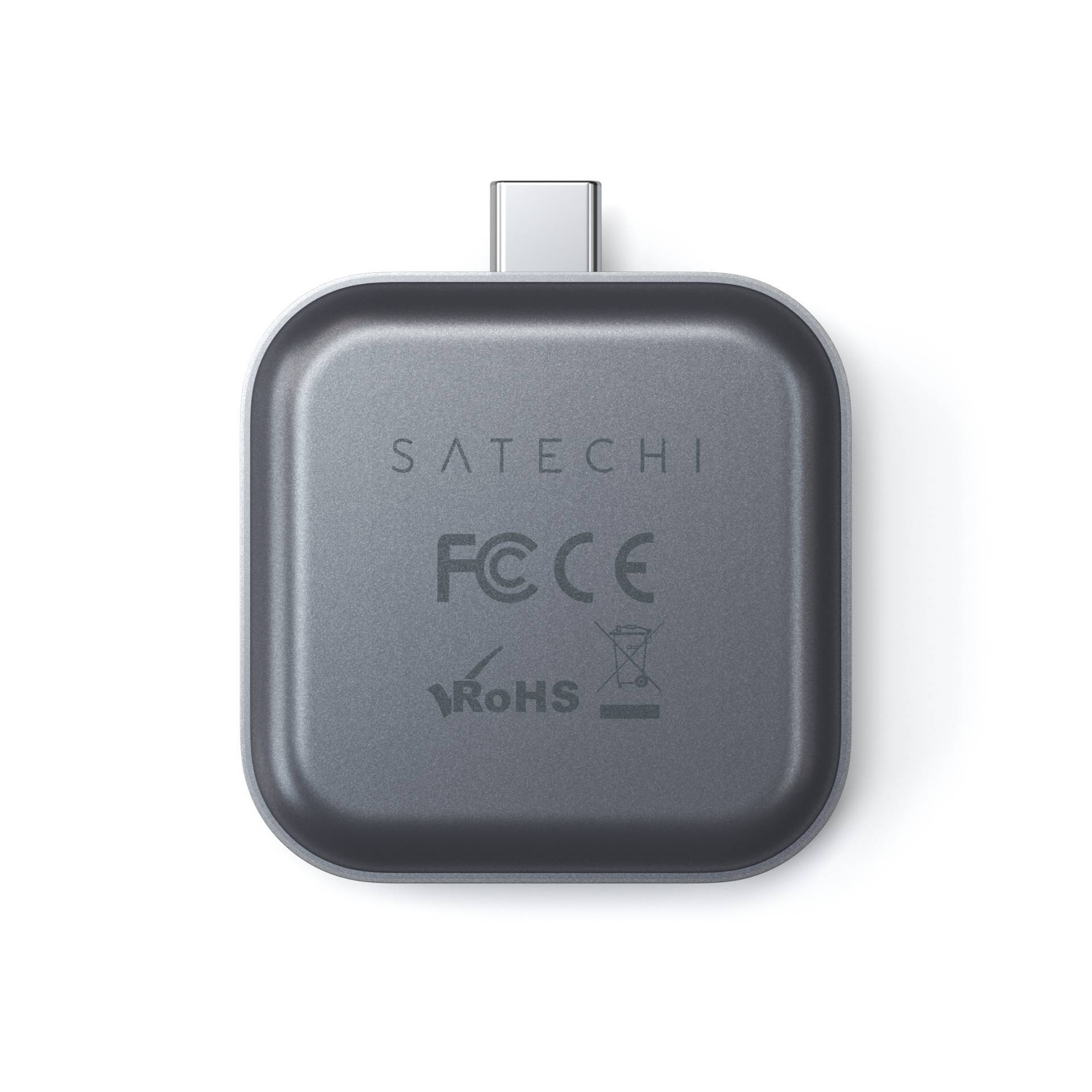 Satechi ST-TCMCAWM accessorio indossabile intelligente Base di ricarica Nero, Argento, Bianco Alluminio (Satechi USBC Ma-4