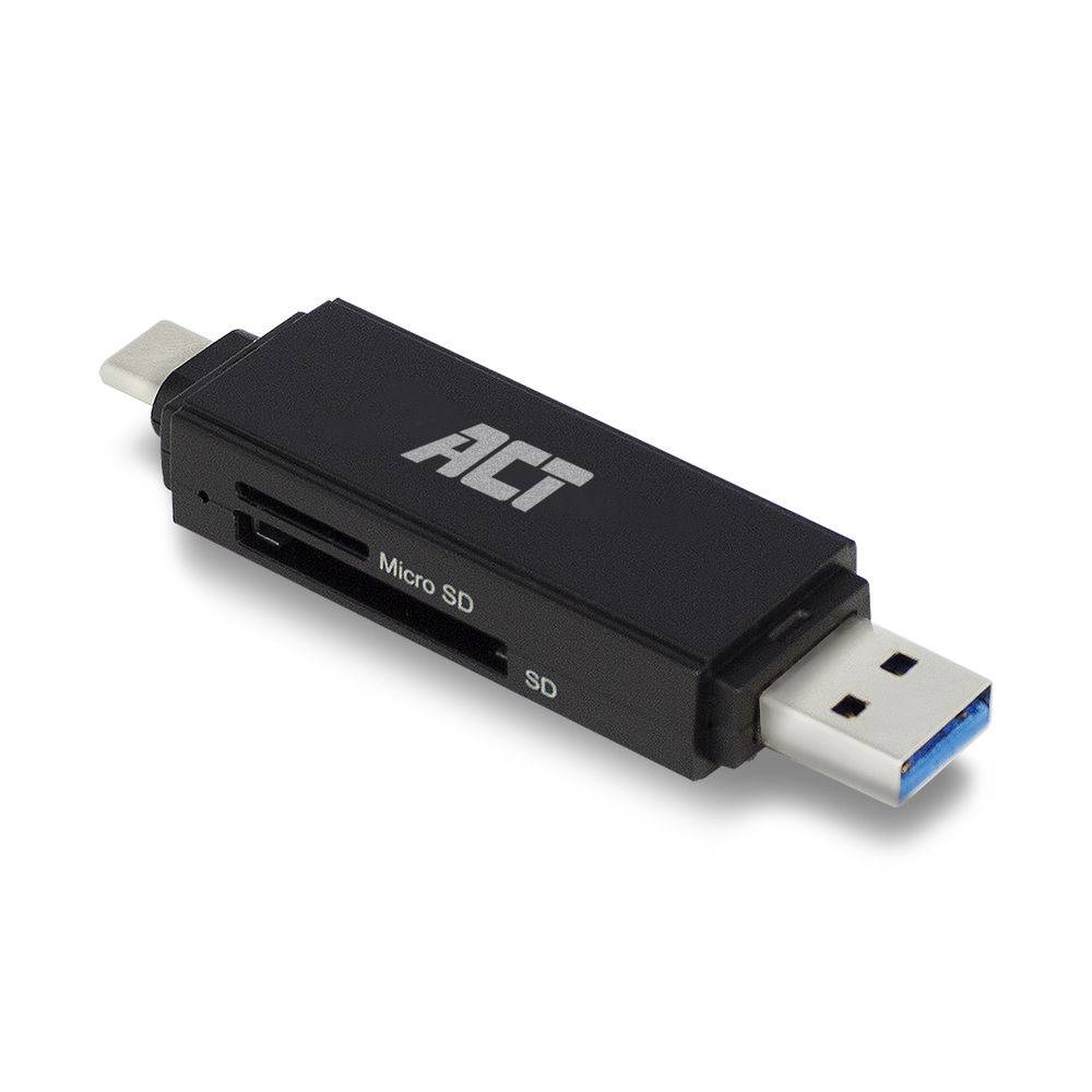 ACT AC6375 heugenkaartlezer USB 3.2 Gen 1 (3.1 Gen 1) Nero-0