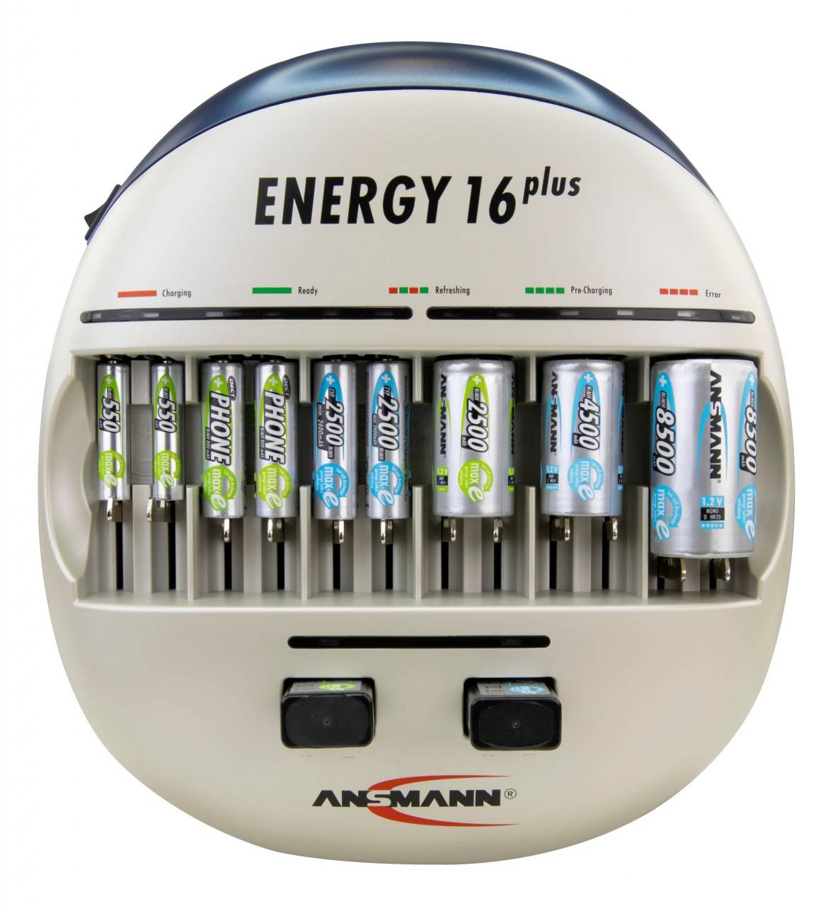 Ansmann Energy 16 plus stazione di ricarica e manutenzione per 1-12 batterie Micro AAA, Mignon AA-2