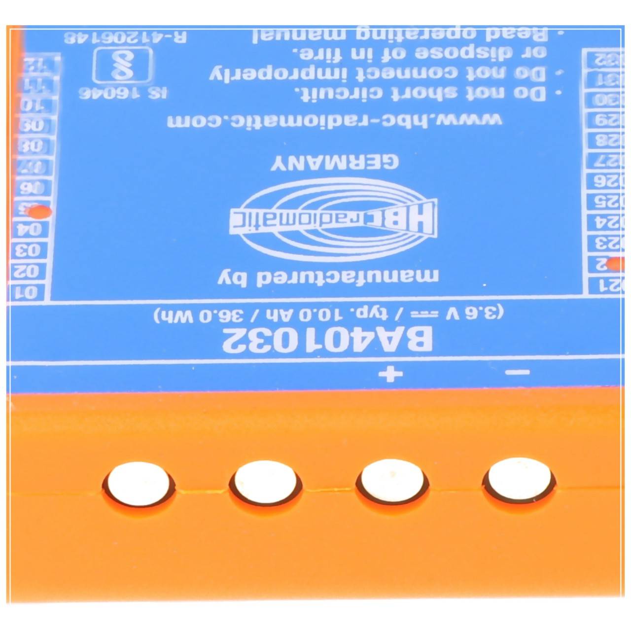 Batteria originale per gru Li-Ion 3.6V 10000mAh HBC BA401032-2