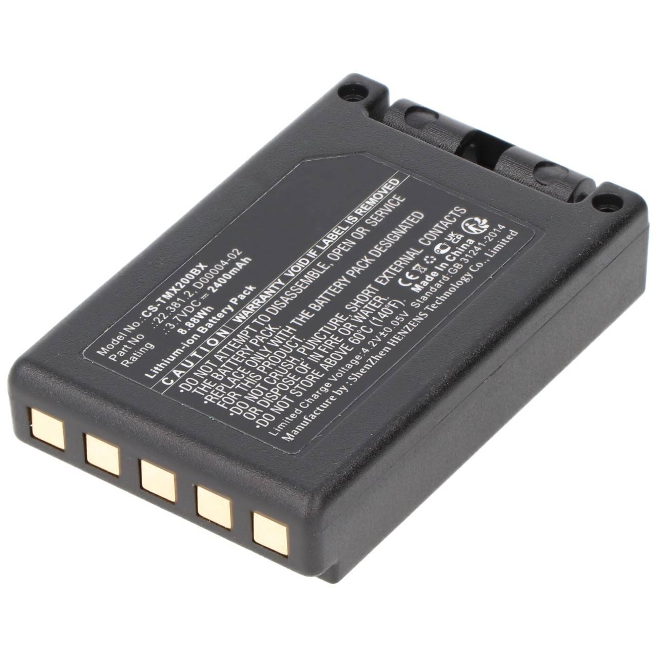 Batteria per gru Li-Ion 3.7V 2400mAh sostituisce Teleradio 22.381.2-0
