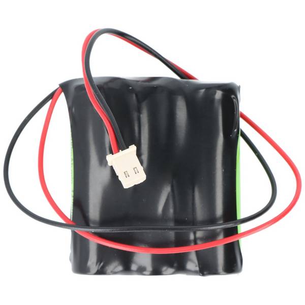 Batteria luce emergenza NiMH 3.6V 1500mAh F1x3 Mignon AA con cavo 110mm e spina, sostituisce Beghelli 415097001