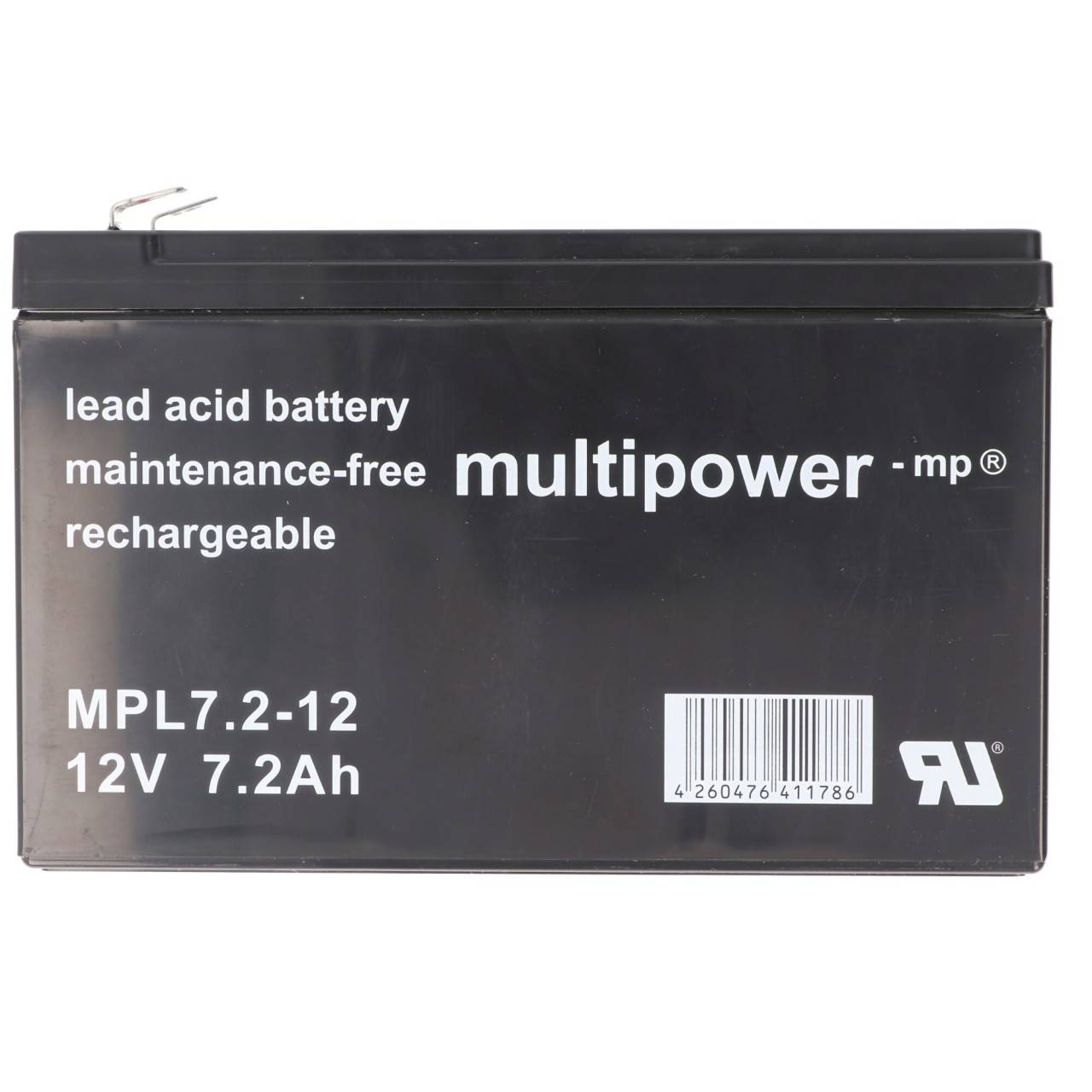 Batteria al piombo multipower MPL7.2-12 12V 7.2Ah Batteria al piombo gel AGM-1