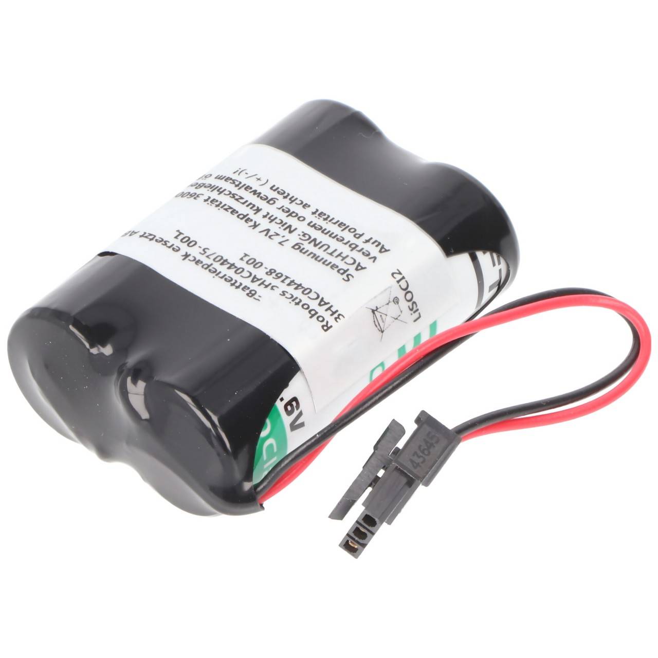 Batteria replica LiSOCI2 7.2V 3600mAh sostituisce ABB Robotics 3HAC044075-001, 3HAC044168-001, IRB 140-2