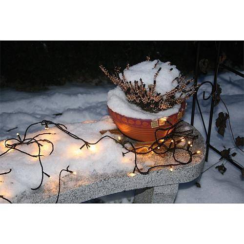 Mini catena luminosa a LED EGB 80 lampadine bianco caldo-2