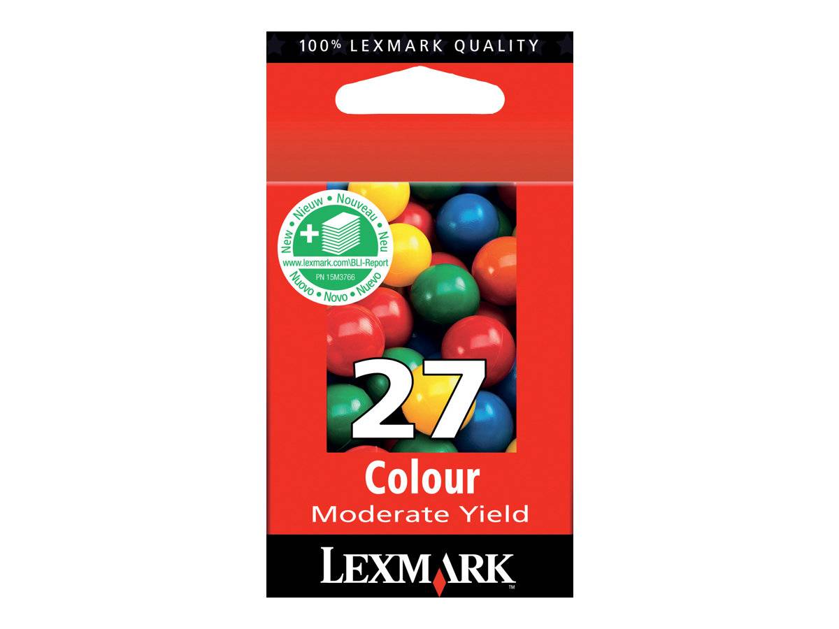 Lexmark No. 27 Moderate Use Color Print Cartridge cartuccia d'inchiostro Originale-0