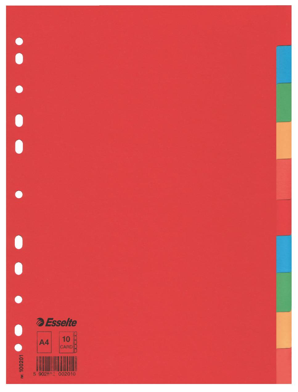 Separatori in Cartoncino Esselte - A4 - 10 Tasti - 100201 (Assortiti)-1