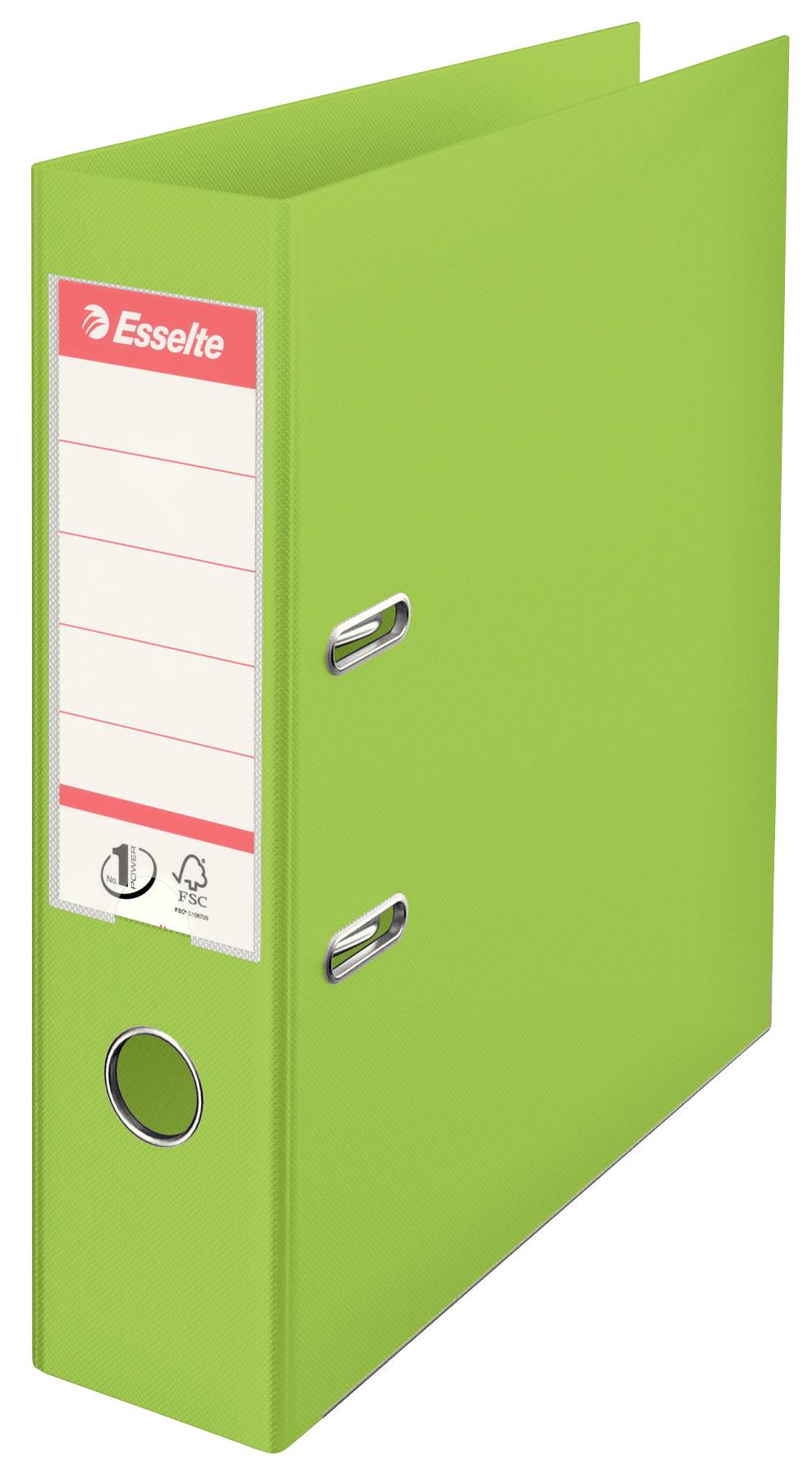 Dorso della cartellina Esselte larghezza 7,5 cm DIN A4 in plastica verde chiaro-2