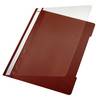 Leitz 41910075 cartellina con fermafoglio PVC Marrone, Trasparente