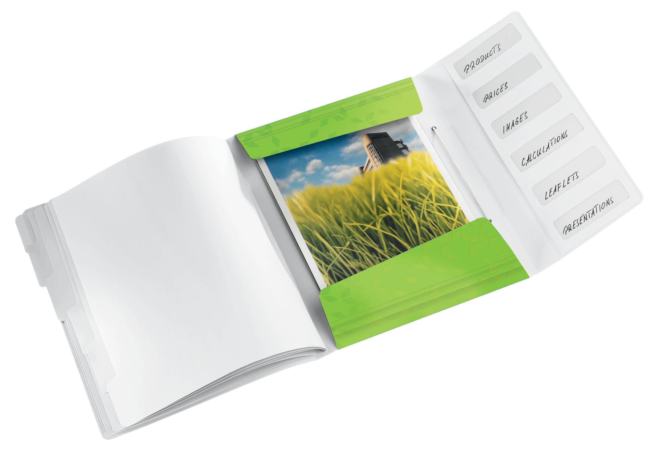 Cartella di ordine Leitz DIN A4 6 volte verde-4