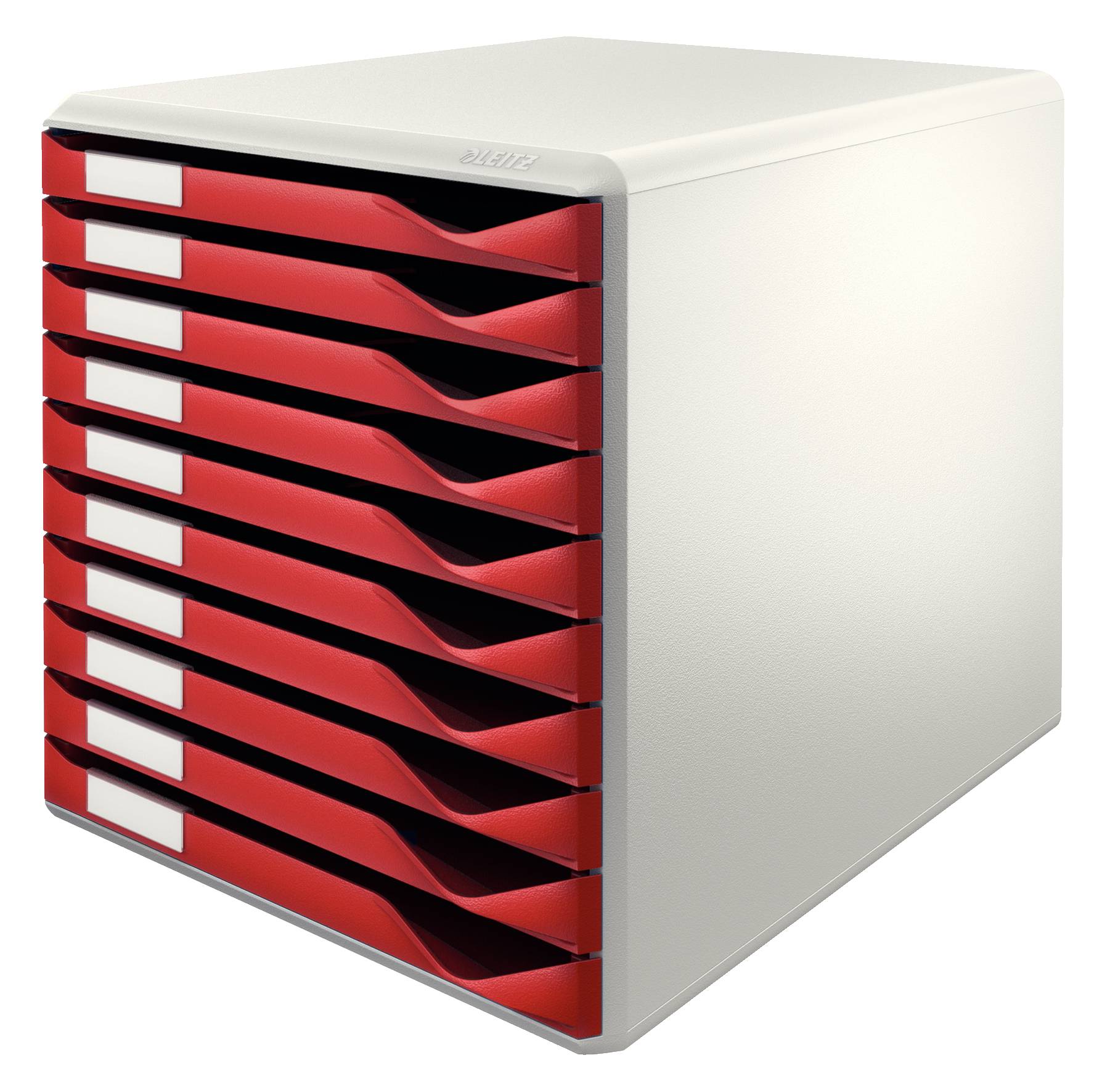 Leitz 52810028 scatola per la conservazione di documenti Polistirolo Bordeaux, Grigio-2