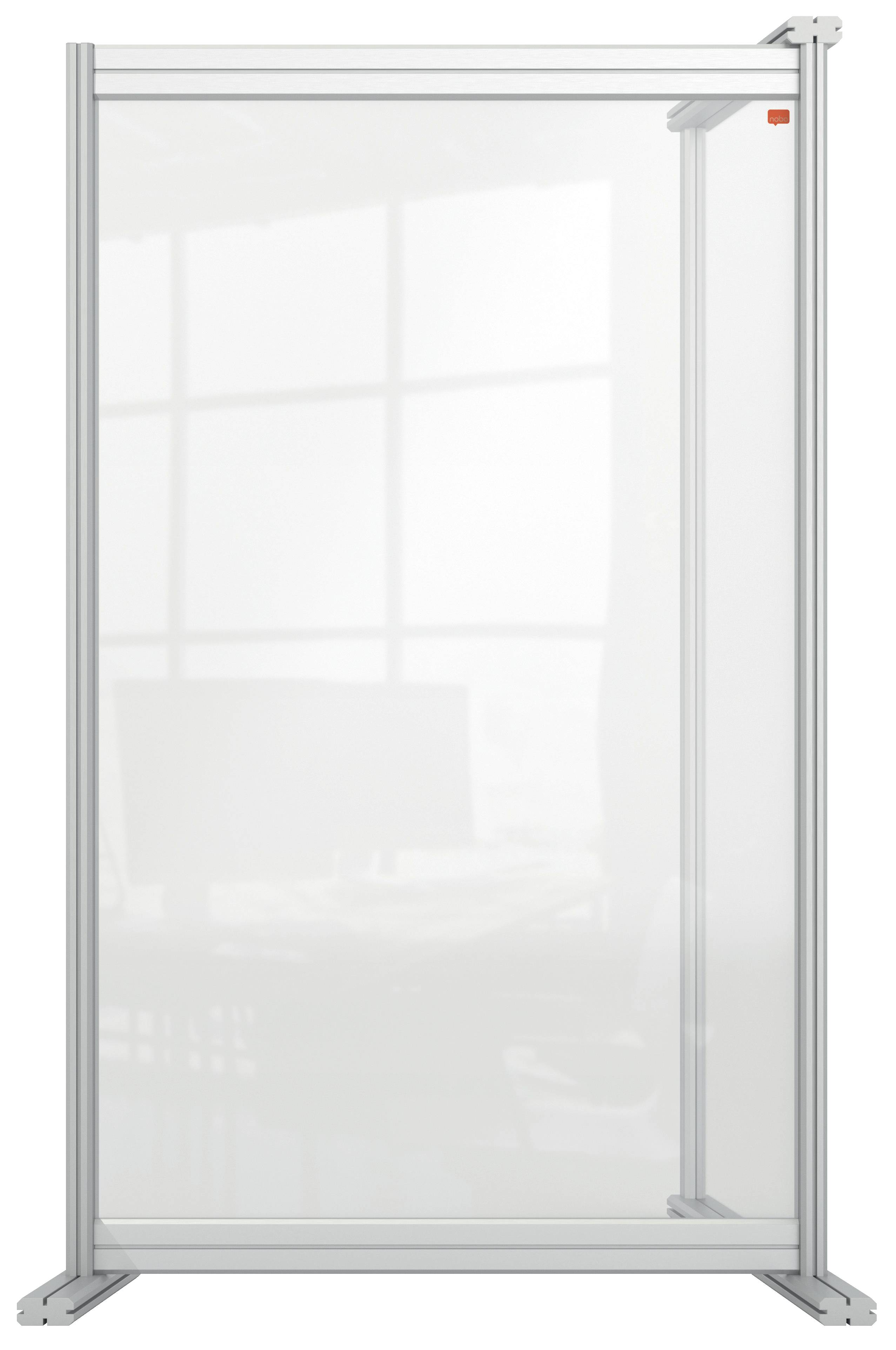 Nobo 1915498 bacheca magnetiche e accessori Grigio, Trasparente (Nobo 1915498 Premium Plus Desk Divider Extender 600x100-1