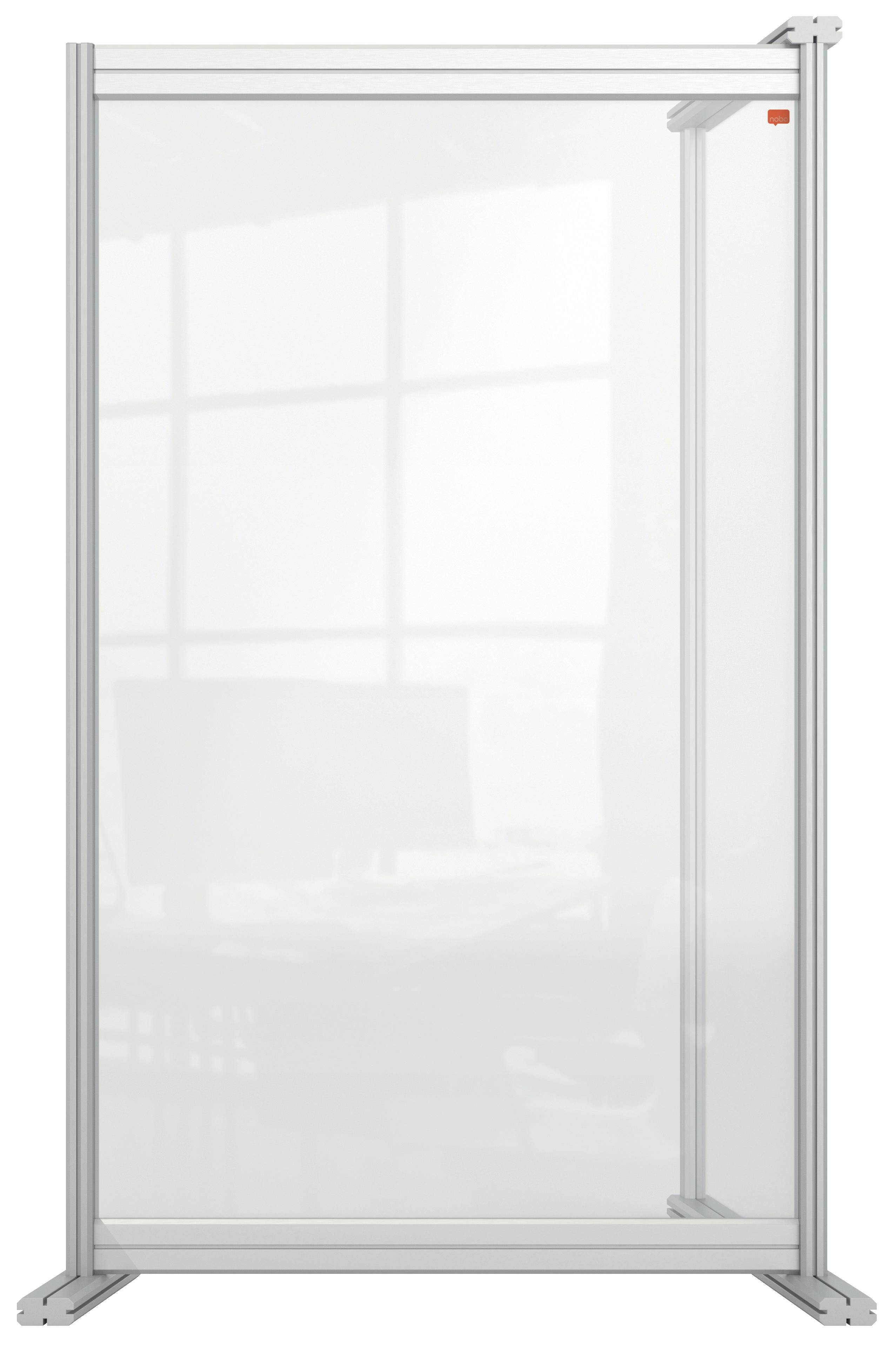 Nobo 1915498 bacheca magnetiche e accessori Grigio, Trasparente (Nobo 1915498 Premium Plus Desk Divider Extender 600x100-2