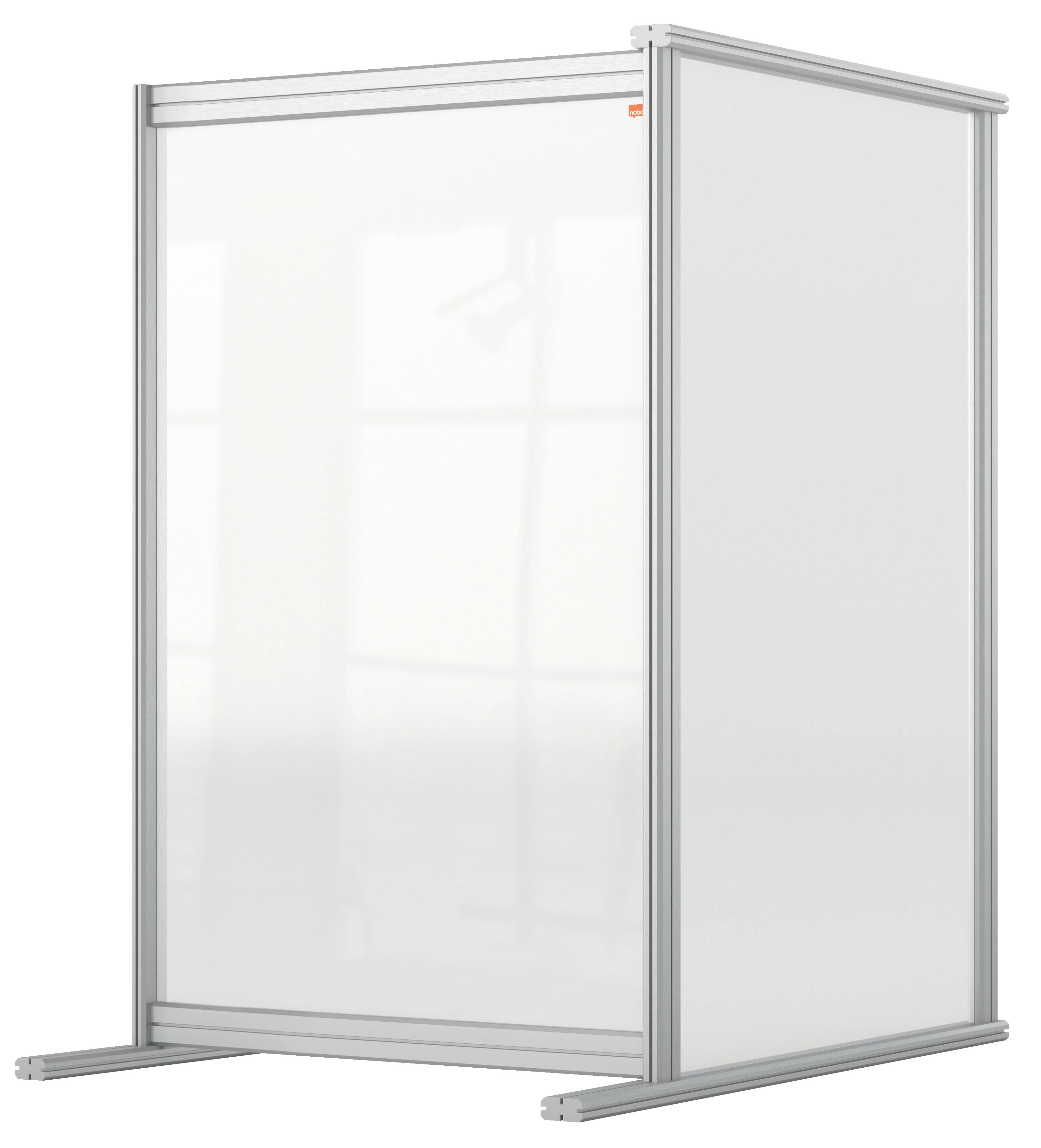 Nobo 1915498 bacheca magnetiche e accessori Grigio, Trasparente (Nobo 1915498 Premium Plus Desk Divider Extender 600x100-3