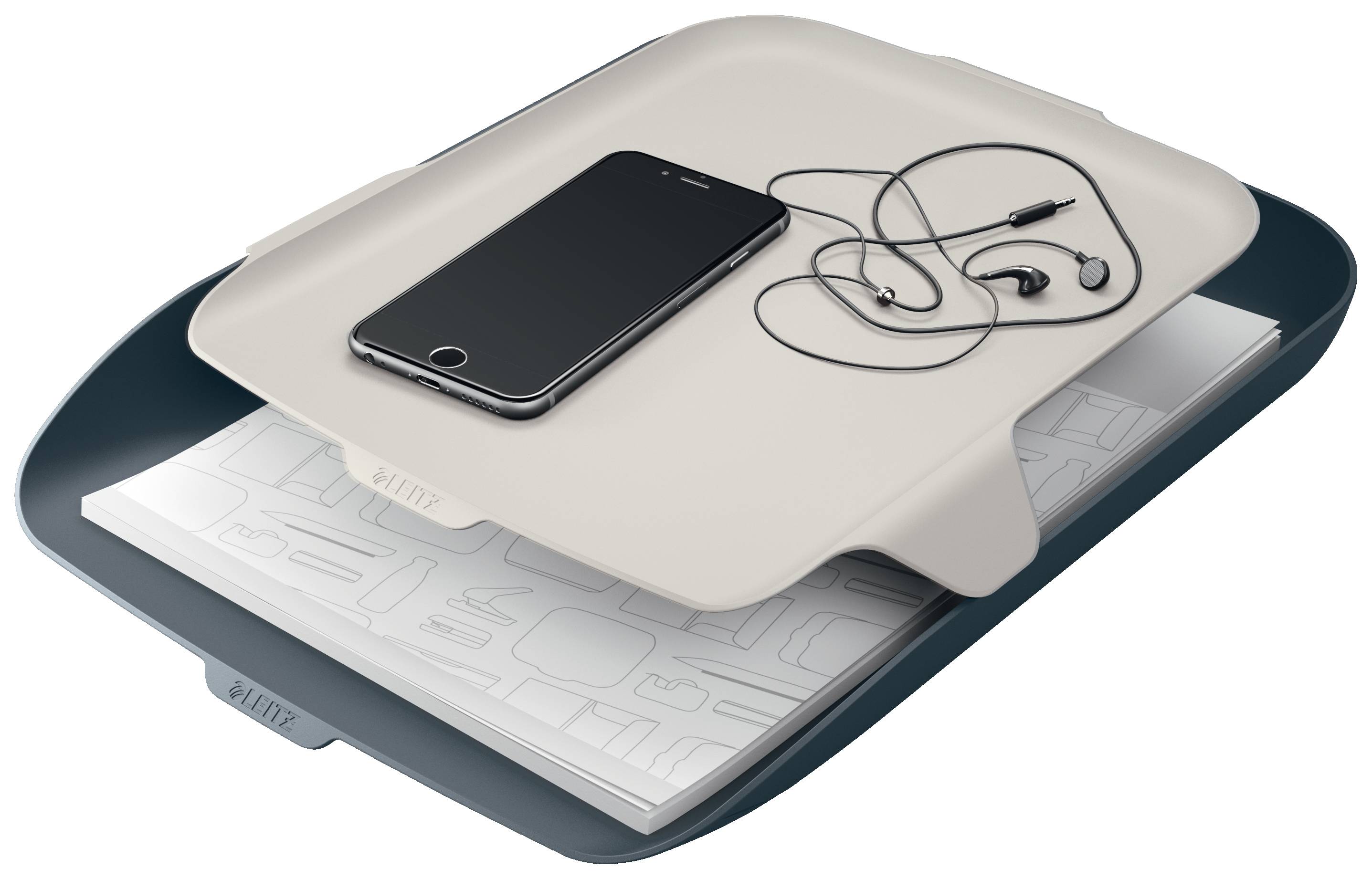 Vaschetta Portacorrispondenza con Vassoio Cosy Leitz - 52590089 (Grigio)-4