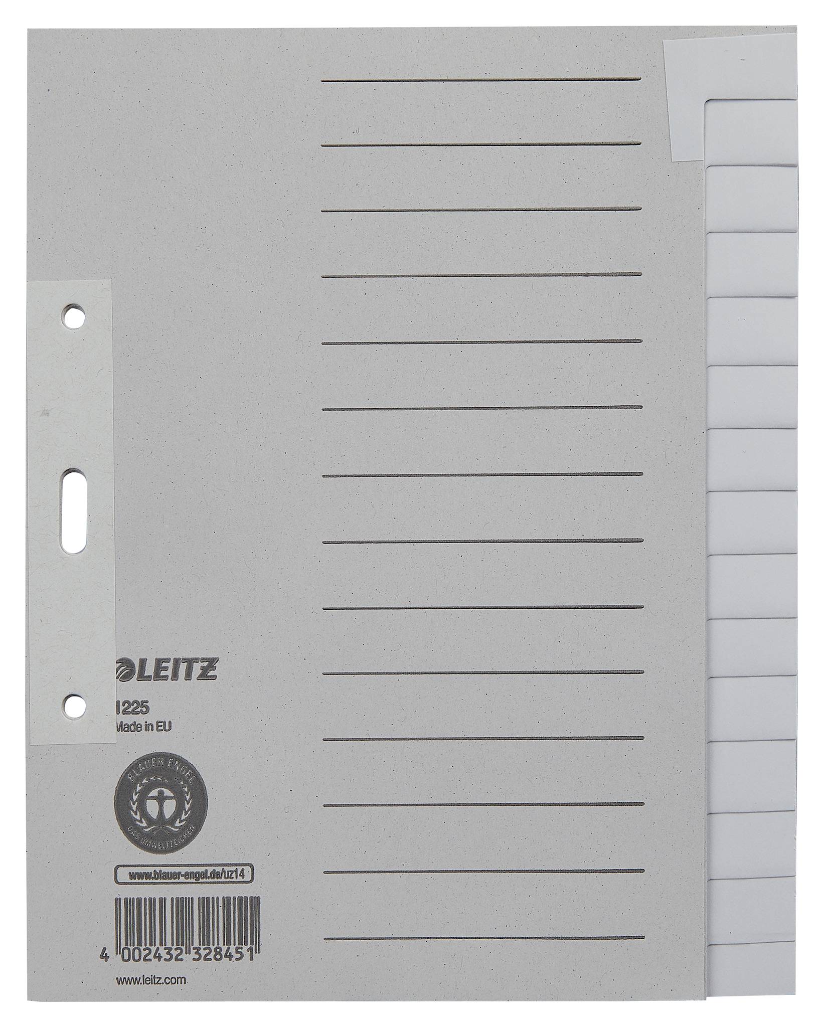 Registro LEITZ Registro vuoto LEITZ A5 verticale grigio-1