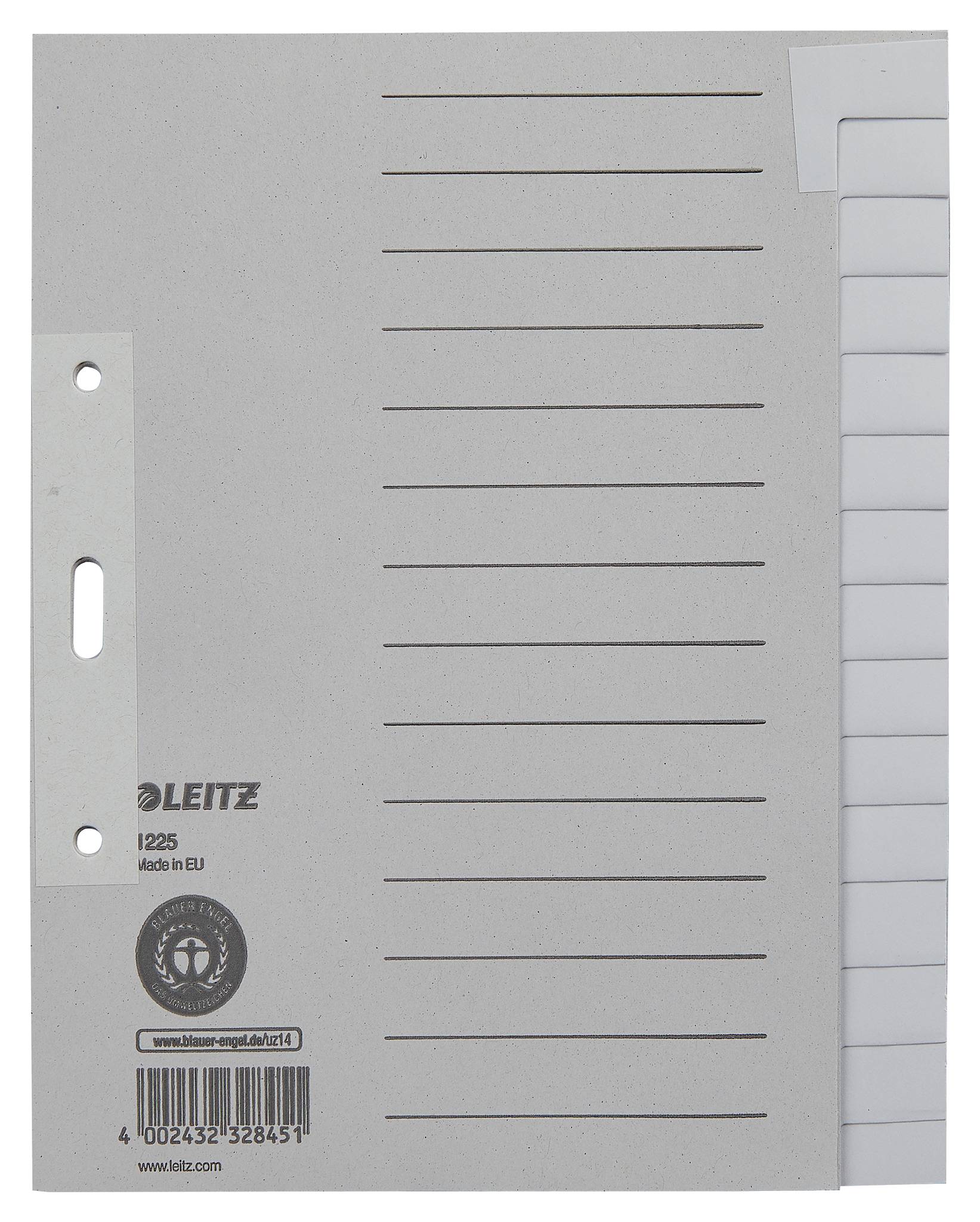 Registro LEITZ Registro vuoto LEITZ A5 verticale grigio-2