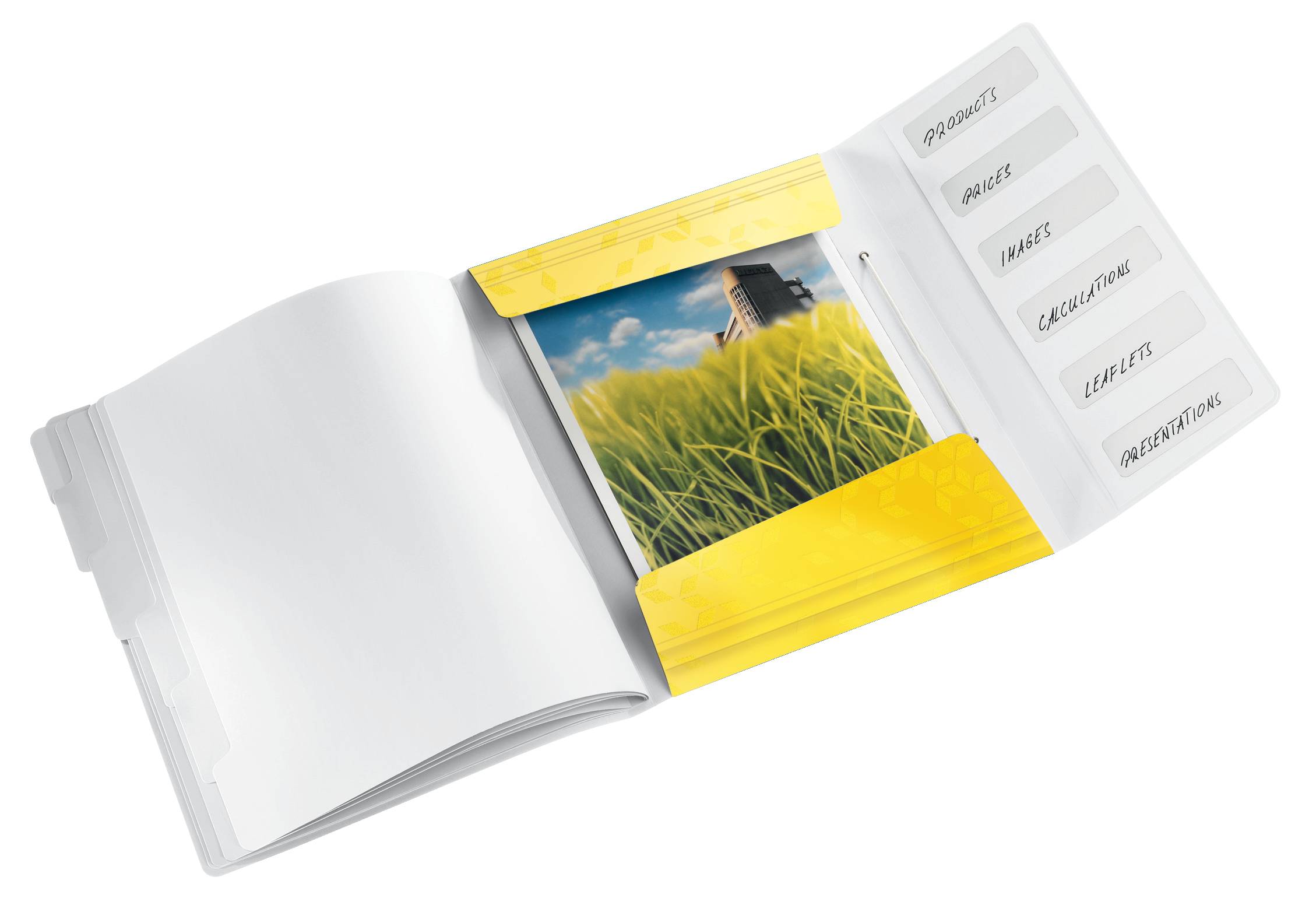 Cartella di ordine Leitz DIN A4 GIALLO 6 volte-4