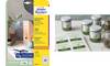 Etichette adesive Avery in carta bianca coprente per stampa QR code 20 et/foglio 45x45 mm -conf. 25 fogli L7121-25