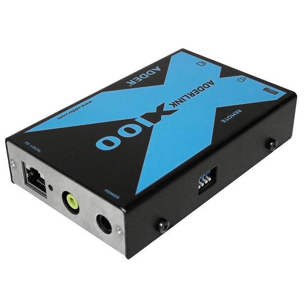 Adder AdderLink X100 VGA Extender USB e Audio KVM impostata su gatto a 100 metri KVMAudio Extender USB (X100A USB/P-ith)
